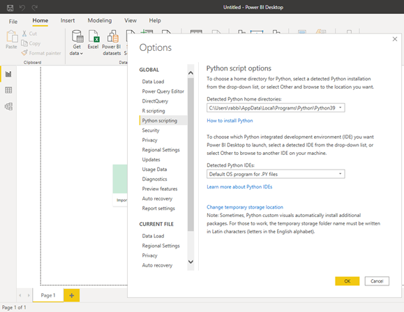 Python in Power BI